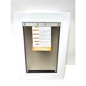 READ!! PetSafe Wall Entry Pet Door Front Portion ONLY No Back Frame-Board- As Is